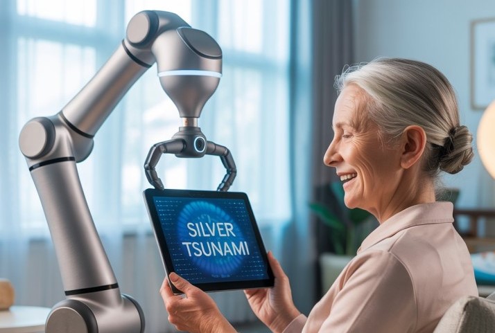 Gerontechnology AI and Robotics for the Silver Tsunami